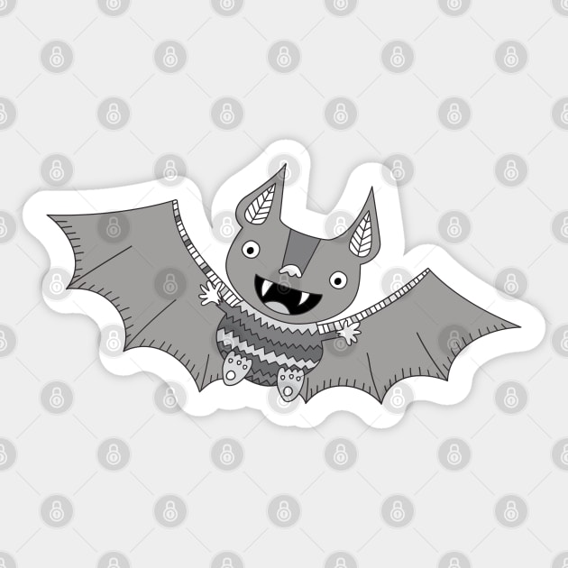 Crazy Bat Sticker by katelein